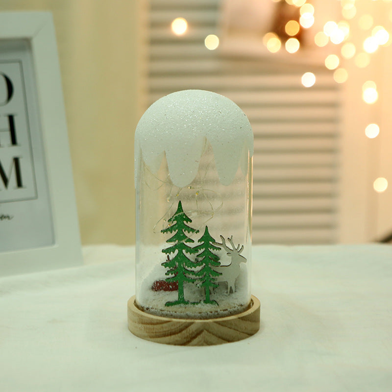 Weihnachten Geschenk Ornamente Kreative Hängen Frost Weihnachten Baum Glas Abdeckung